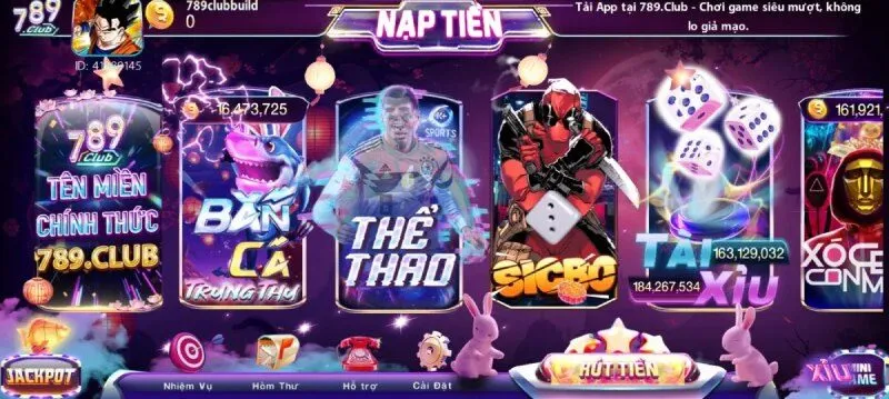 789Club - Game bài đổi thưởng đẳng cấp nhất tại khu vực Châu Á 2 Kho game đổi thưởng bùng nổ tại cổng game 789Club