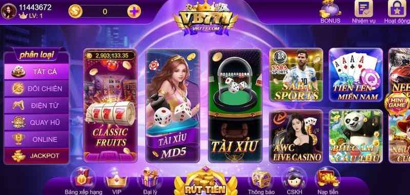 VB777: Game bài đổi thưởng đẳng cấp kỷ nguyên mới 2 Những tựa game cá cược hay nhất tại nhà cái uy tín VB777