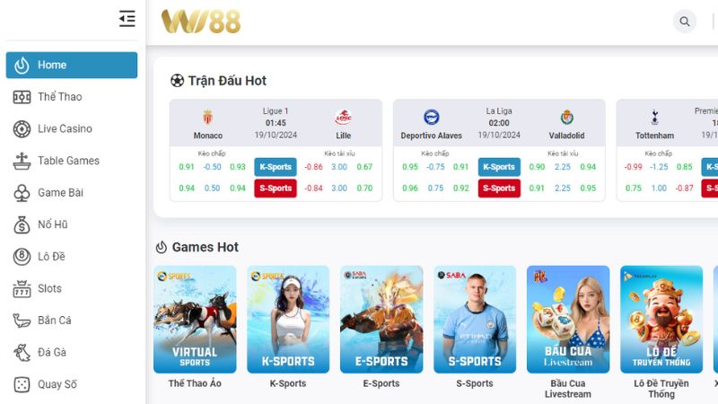 Wi88: Thương hiệu cá cược thể thao đẳng cấp nhất châu Á 2 Kho game bất bại có mặt tại nhà cái