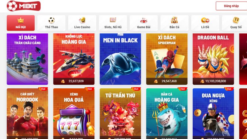 Mibet - Nhà cái uy tín chính thức tặng thưởng mới nhất 2025 3 Các siêu phẩm đình đám có mặt tại sân chơi