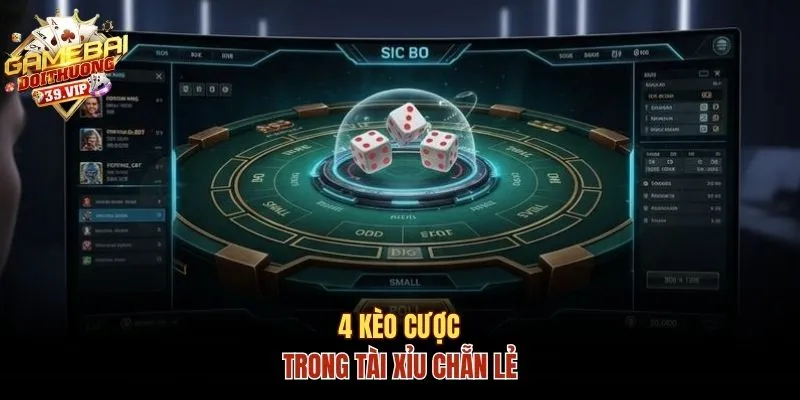 Học Luật Chơi Tài Xỉu Chẵn Lẻ Chuẩn Chỉnh Như Chuyên Gia 2 Thông tin về 4 kèo cược trong Tài xỉu chẵn lẻ